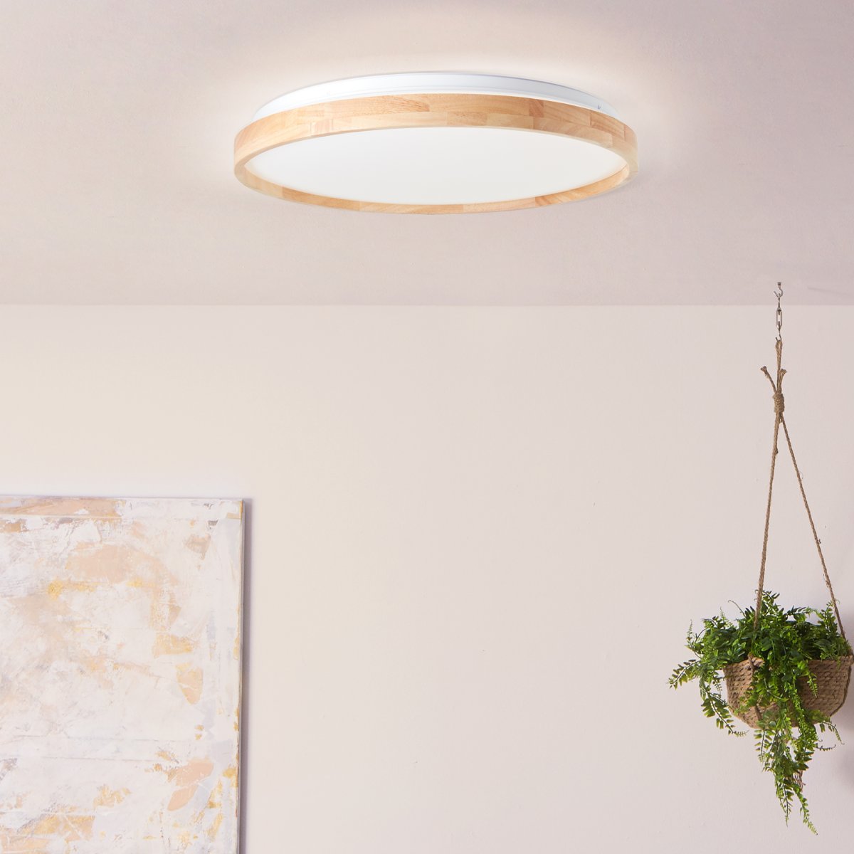 Brilliant AG Leuchten G99787-75 Alson LED Deckenleuchte 48cm holz hell wei�
