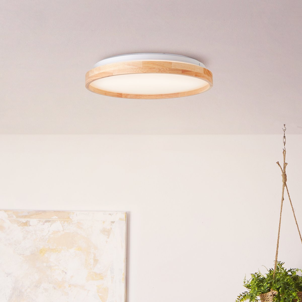 Brilliant AG Leuchten G99794-75 Alson LED Deckenleuchte 39cm holz hell wei�
