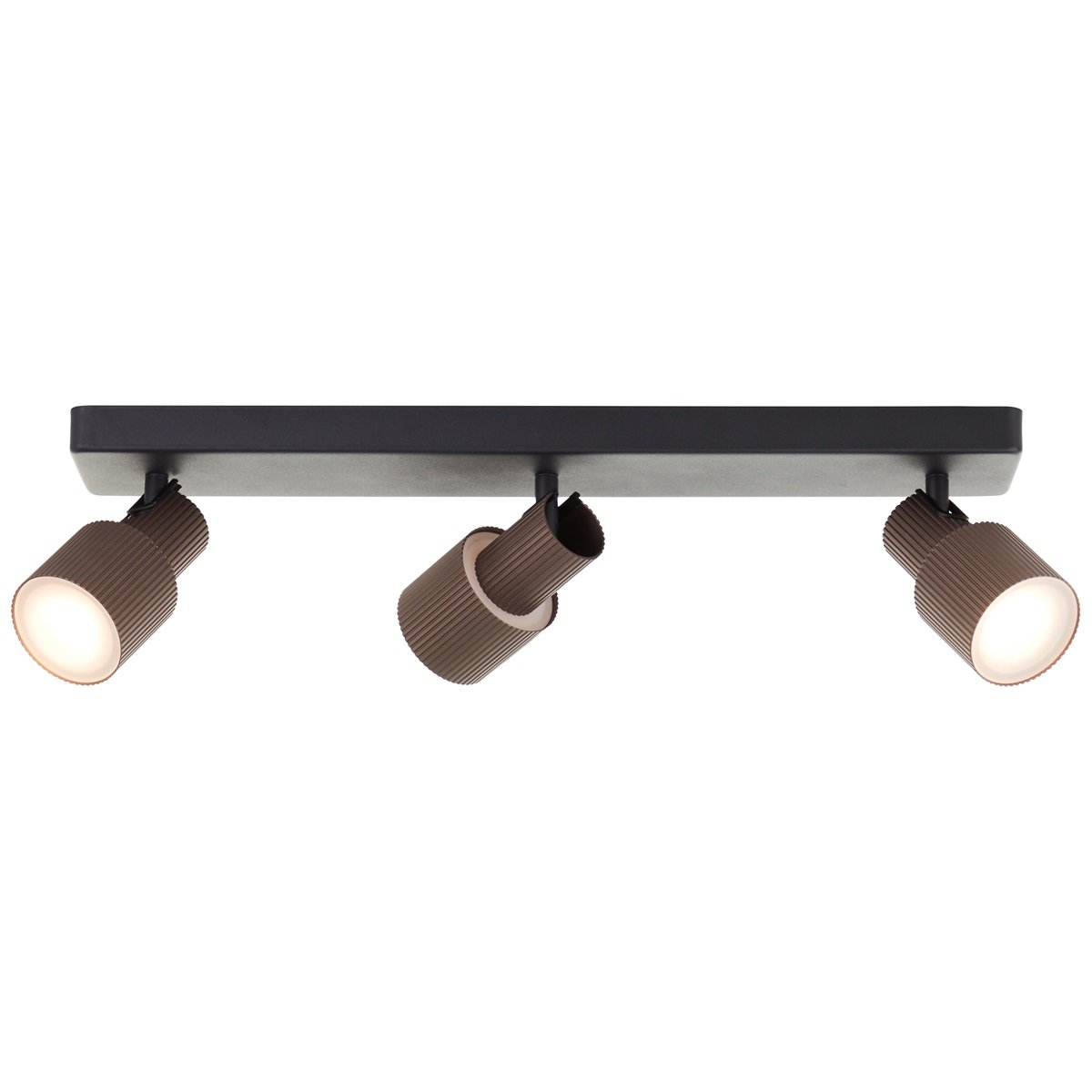 Brilliant Leuchten G01416-76 Cadiz LED Spotbalken 3-flammig schwarz bronze