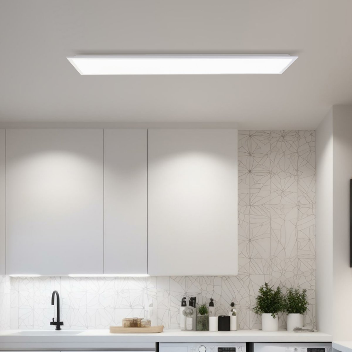 Brilliant Leuchten G80702-05 Briston LED Panel wei� eckig