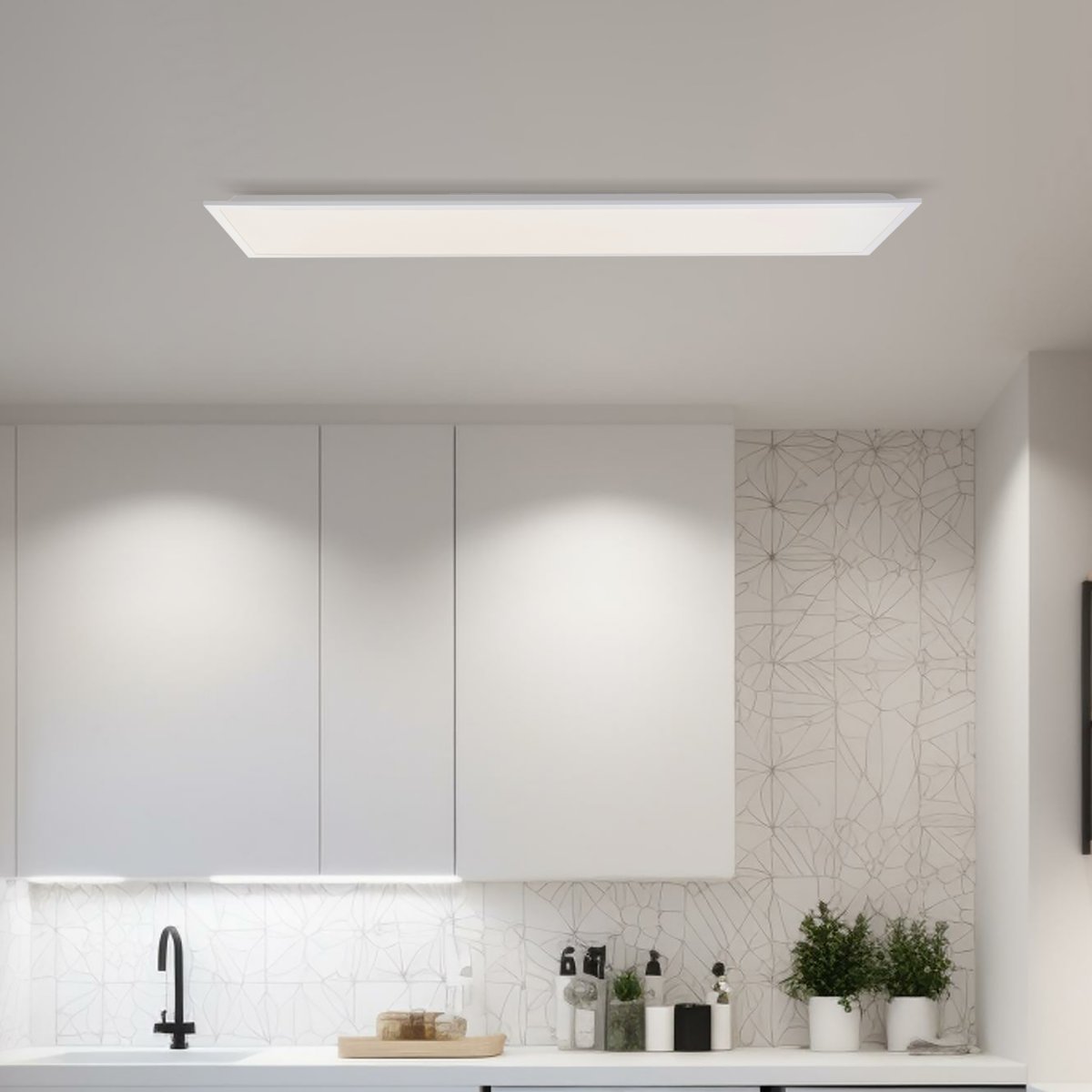Brilliant Leuchten G80712-05 Briston LED Panel wei� 120x30cm CCT