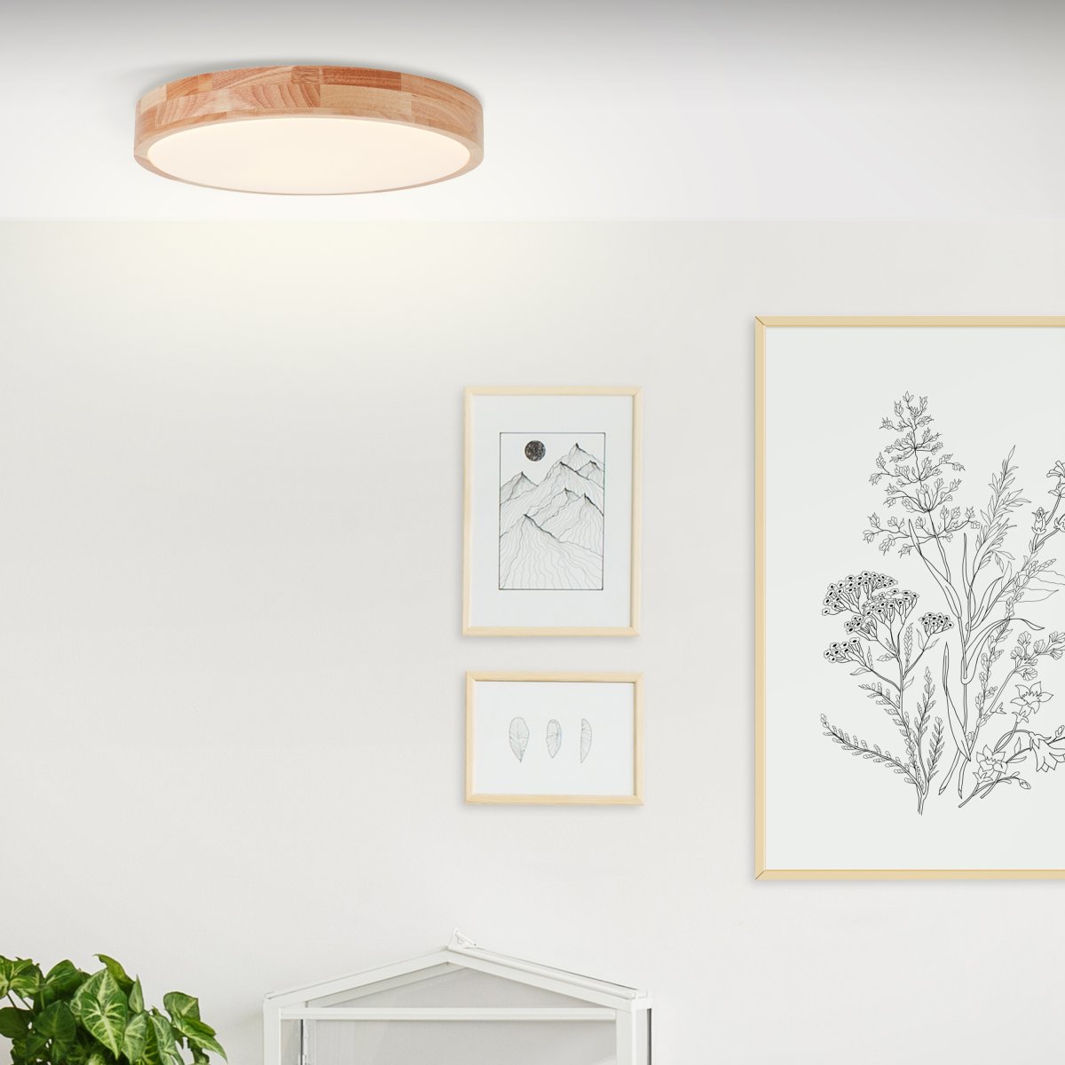 Brilliant Leuchten G99524-75 LED Wand- und Deckenleuchte Slimline 39cm 3000K