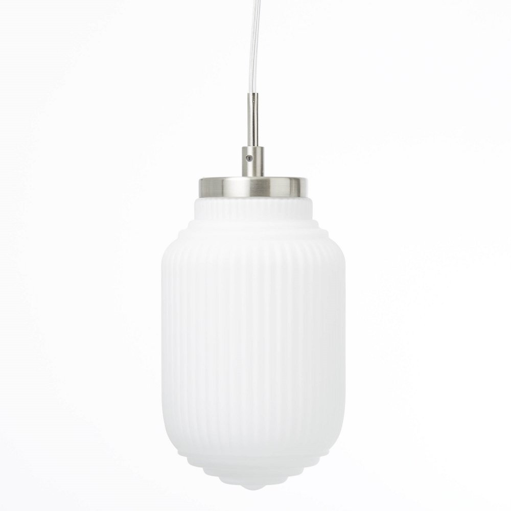 Brilliant Leuchten No. 73273-13 Pendelleuchte Tanic E14 3-flammig nickel  matt weiß --> Leuchten & Lampen online kaufen