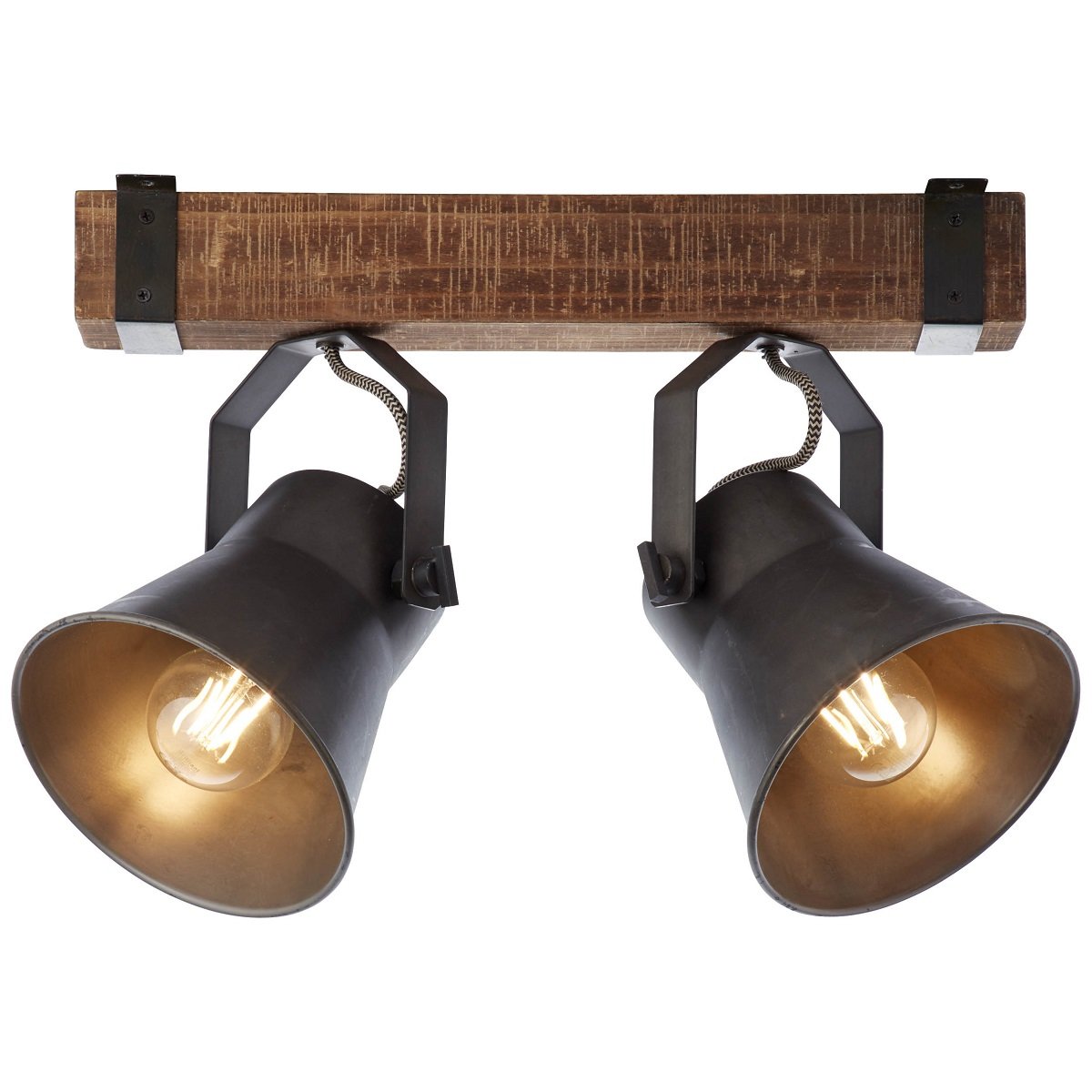 Brilliant Leuchten No. 85829-46 Spotbalken Decca 2-flammig E27 schwarz stahl