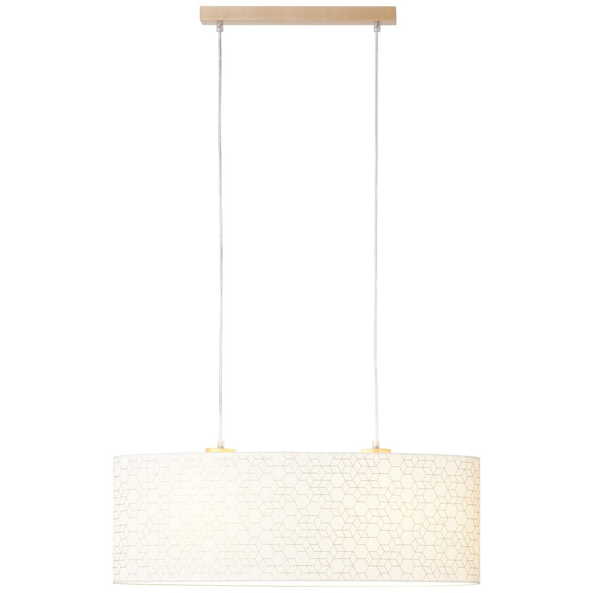 Brilliant Leuchten No. 99188-75 Galance Pendelleuchte 2-flammig holz hell wei� E27
