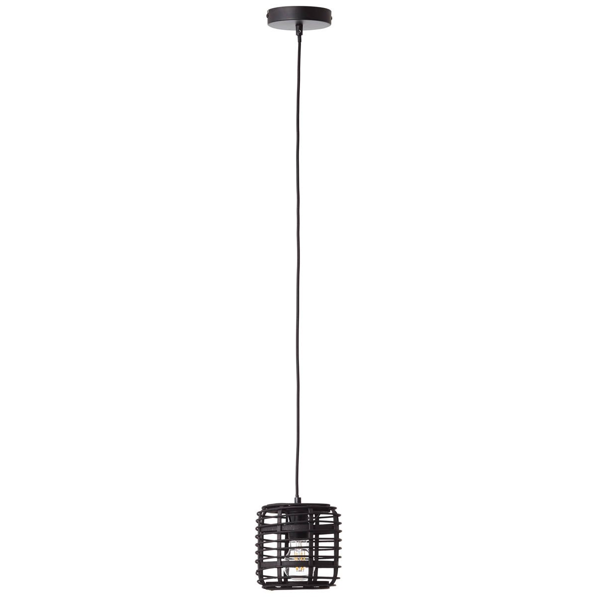 Brilliant Leuchten No. 99262-76 Crosstown Pendelleuchte 16cm holz dunkel  schwarz E27 --> Leuchten & Lampen online