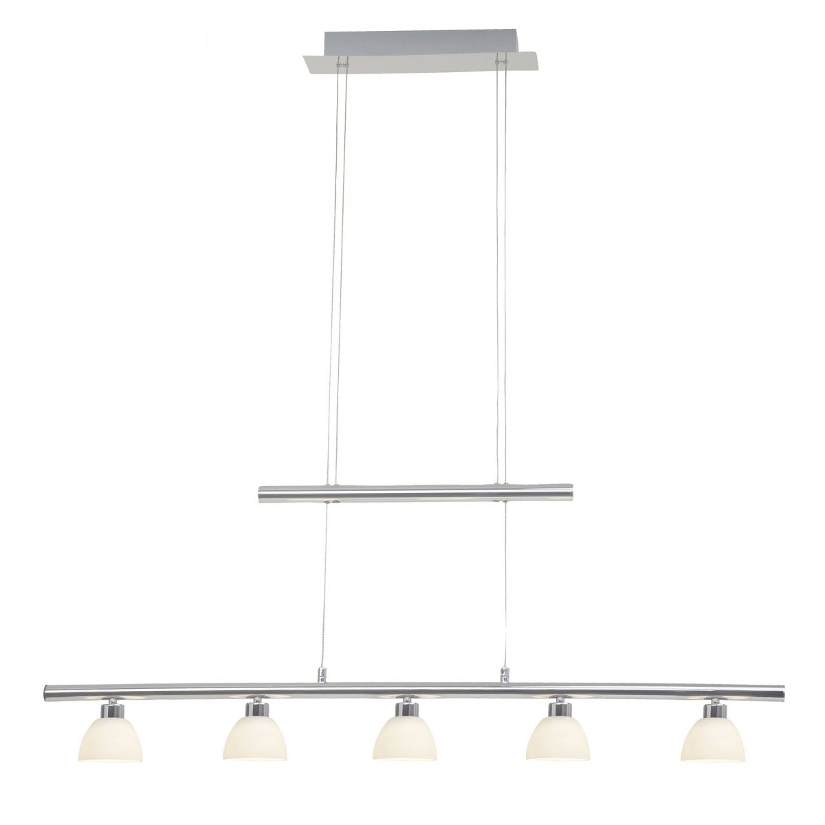 Brilliant Leuchten No. G70573-15 LED Pendelleuchte Tonja 5-flg chrom wei�