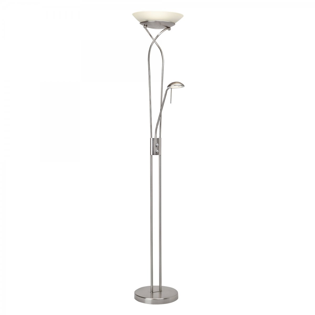 Brilliant Leuchten No. G93036-13 Deckenfluter mit Ausleger LED Ollie eisen wei�