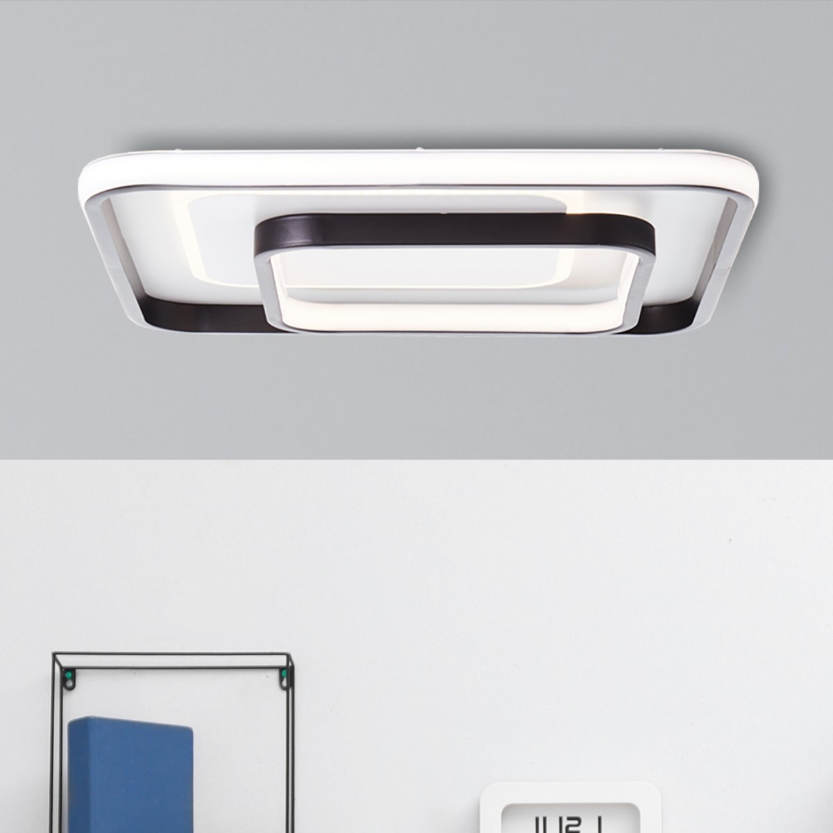 Brilliant Leuchten No. G99383-75 LED Deckenleuchte Cava 40x40cm 42W 3000K wei� schwarz
