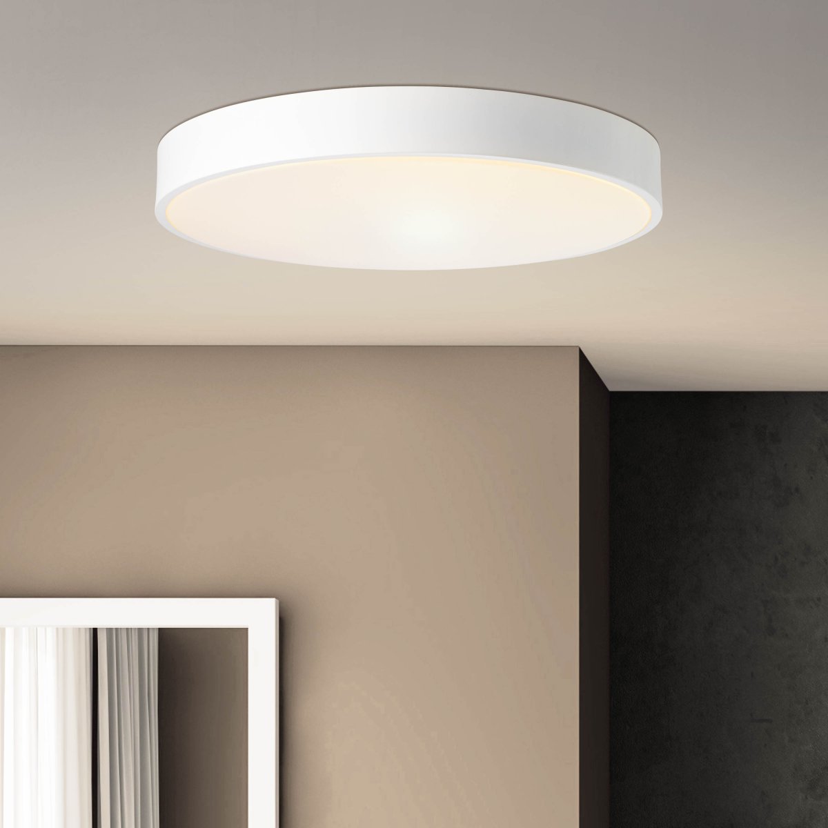Brilliant Leuchten No. HK19060S75 LED Wand- und Deckenleuchte Slimline 49cm sand wei� CCT