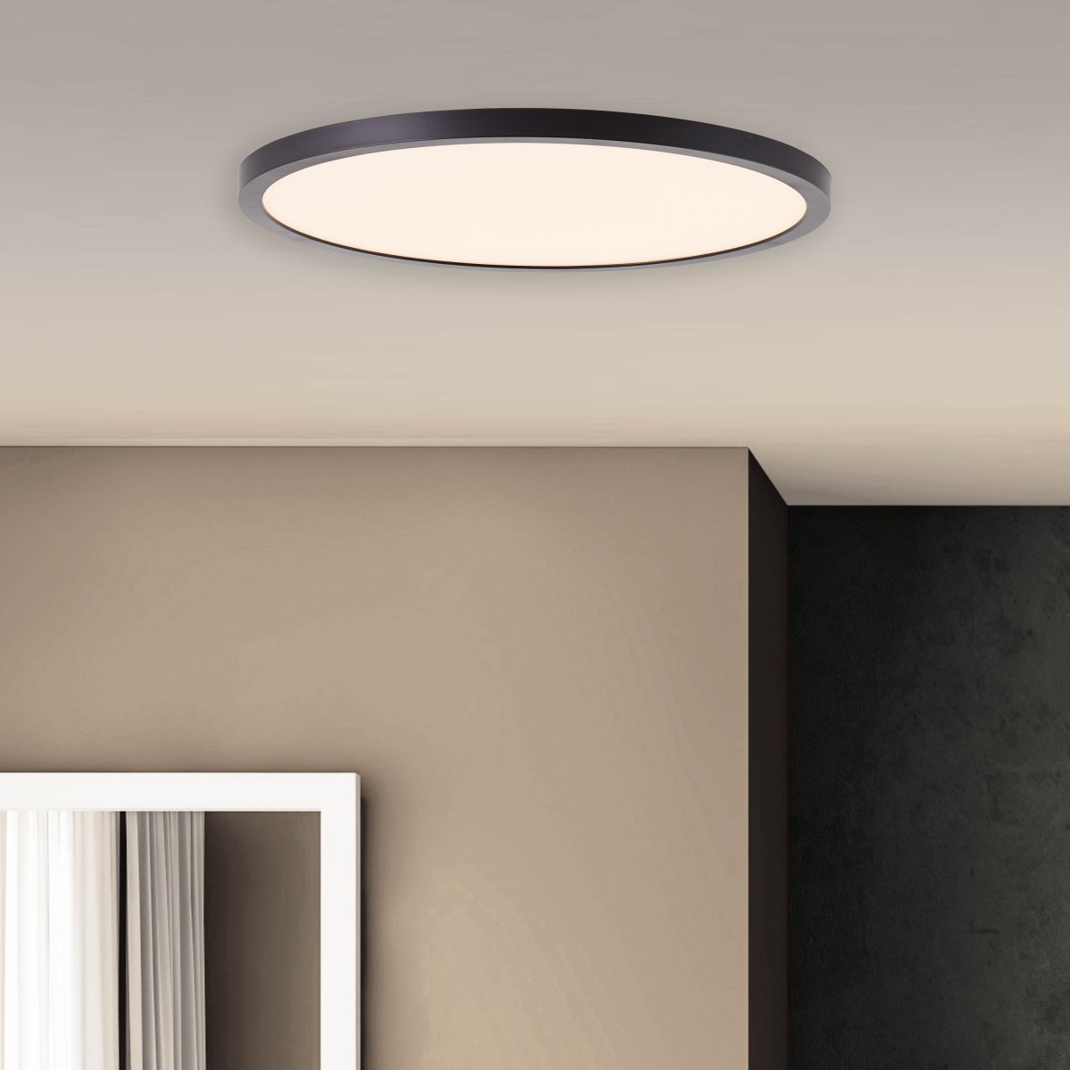 Brilliant Leuchten No. HK19148S76 LED Deckenaufbau-Paneel Tuco 30cm 21W 2700K schwarz wei�