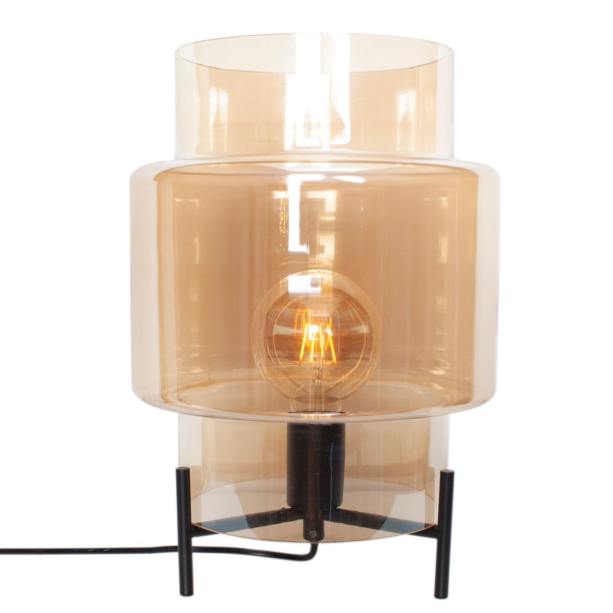 By Ryd�ns 4002340-5503 Tischeuchte Ebbot 1-flammig amber E27 37cm