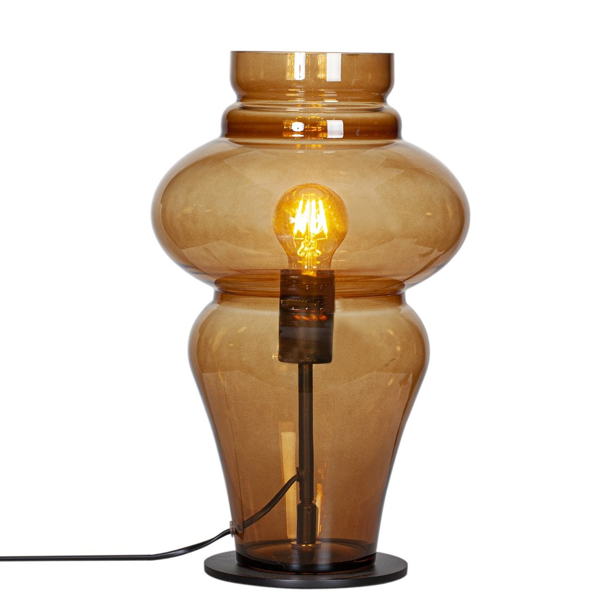 By Ryd�ns 4002670-5512 Tischleuchte Dolores Glas cognac
