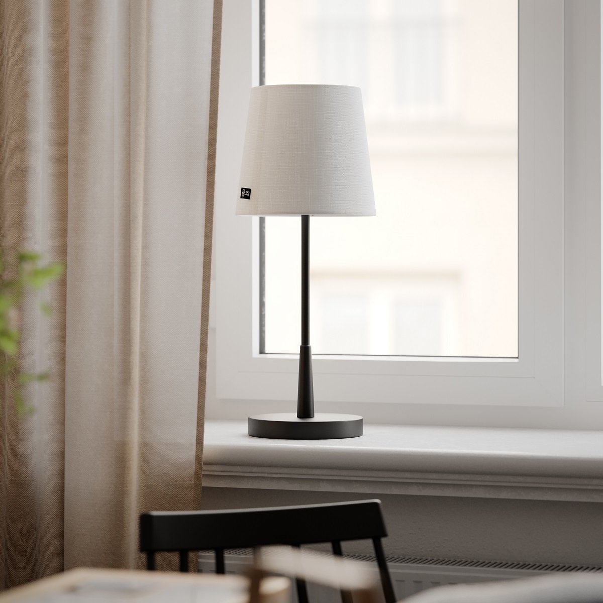 By Ryd�ns 4002730-4002 Lumi 48 Tischleuchte schwarz wei�