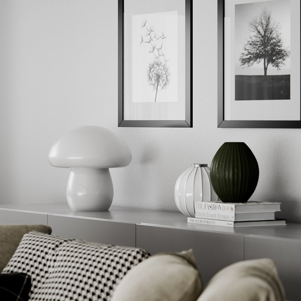 By Ryd�ns 4024540-5000 Mushroom Tischleuchte wei�