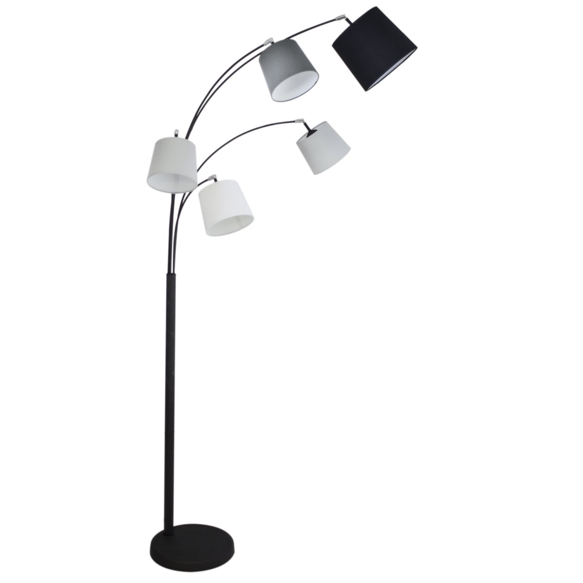 By Ryd�ns 4100440-4007 Stehleuchte Foggy 5-flammig H 200 cm schwarz matt