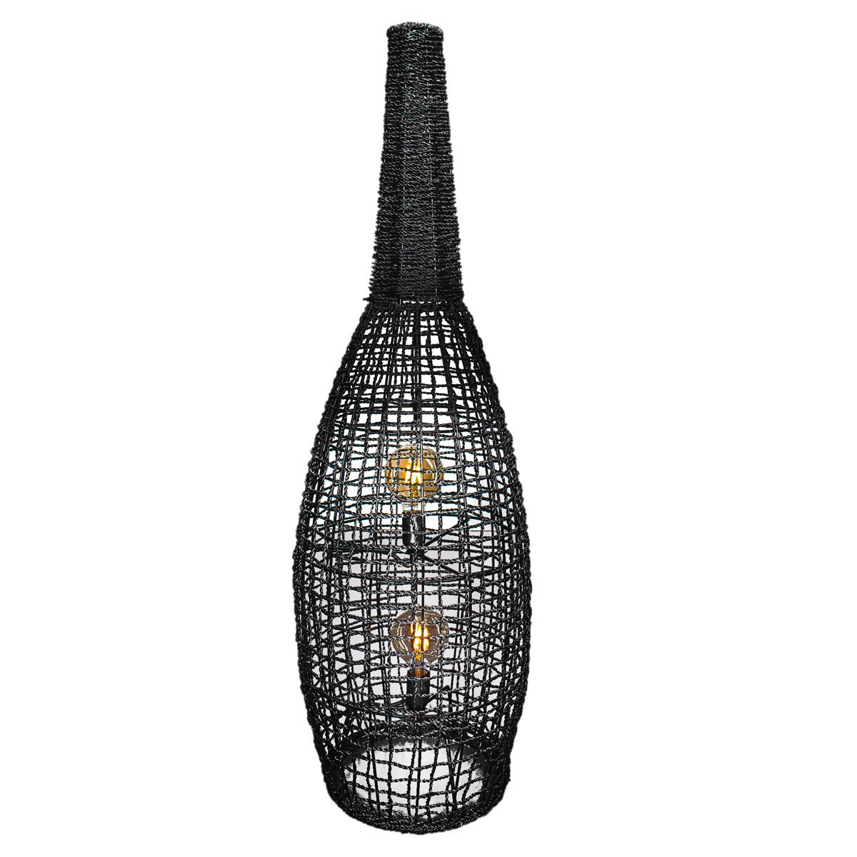 By Ryd�ns 4100870-4000 Stehleuchte Seagrass 2-flammig schwarz 120cm