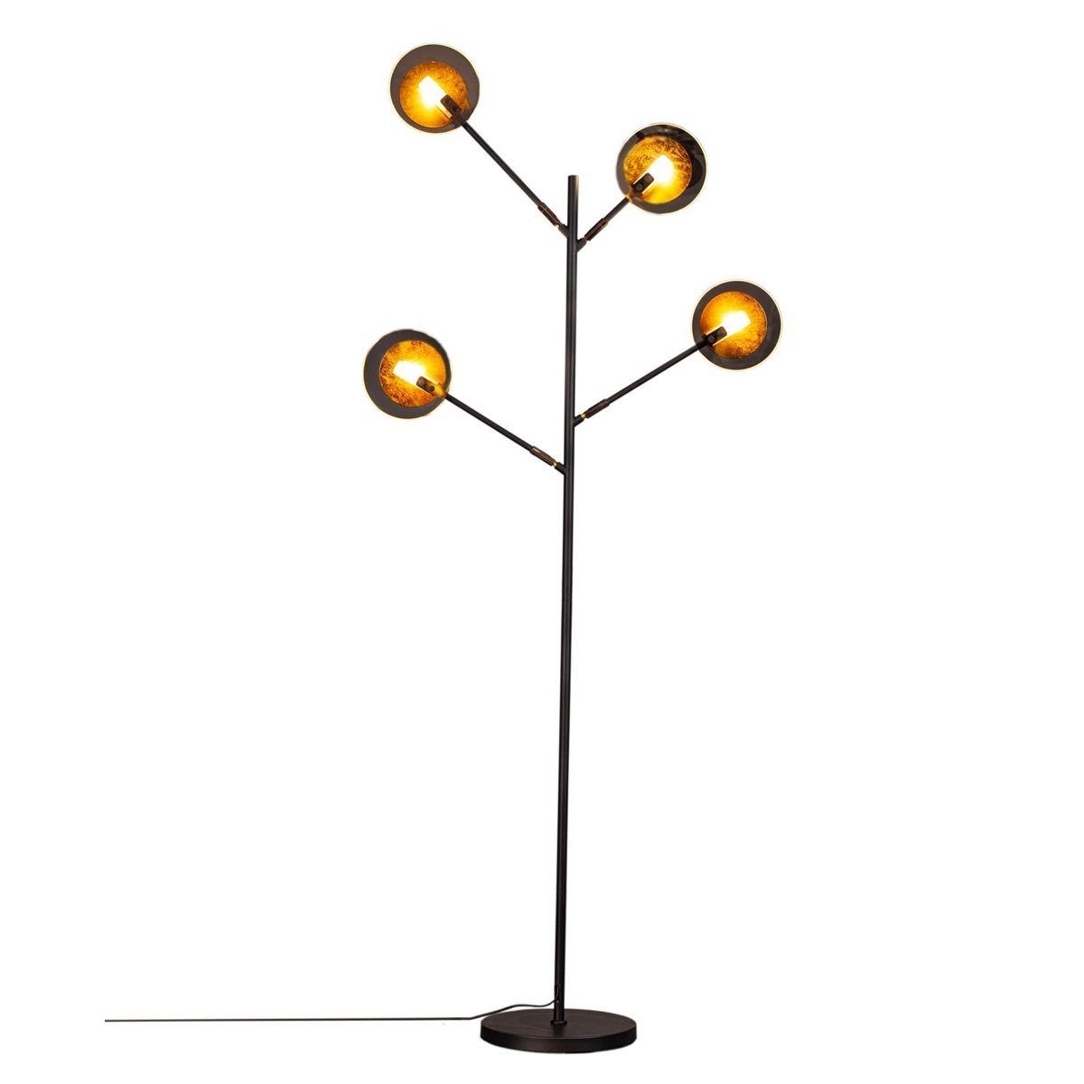 & kaufen By Stehleuchte --> Turno Beleuchtung für Metall Lampen Rydéns online 4100960-4002 Glas schwarz » Leuchten