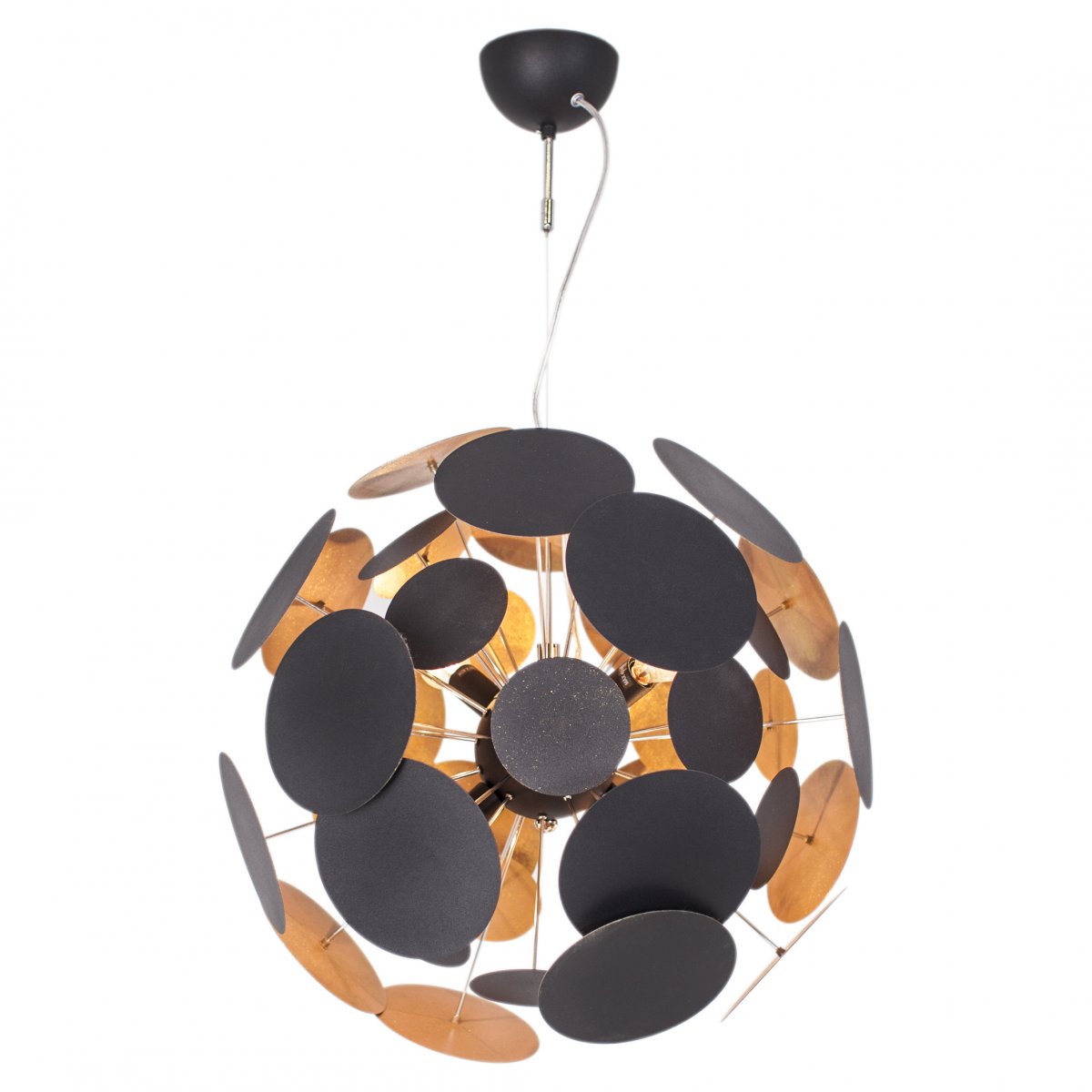 By Ryd�ns 4200350-4007 Pendelleuchte Planet 50 cm schwarz gold matt