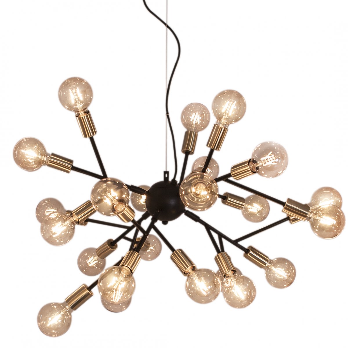 By Ryd�ns 4200460-4002 Pendelleuchte Heroes 24-flammig schwarz matt