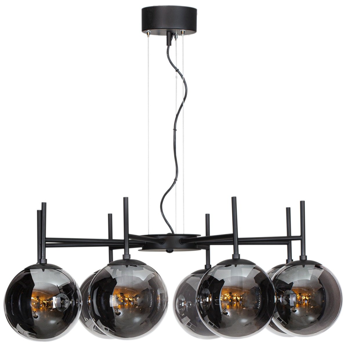 By Ryd�ns 4202030-4505 Pendelleuchte Boyle 8-flammig rauchgrau E27