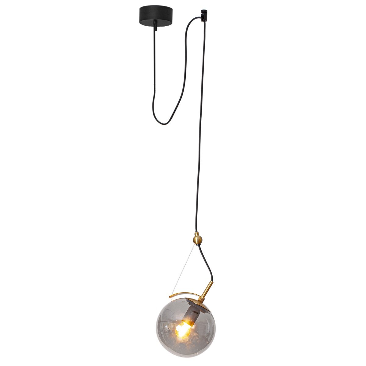 By Ryd�ns 4202130-4500 Pendelleuchte Carry 1-flammig grau messing