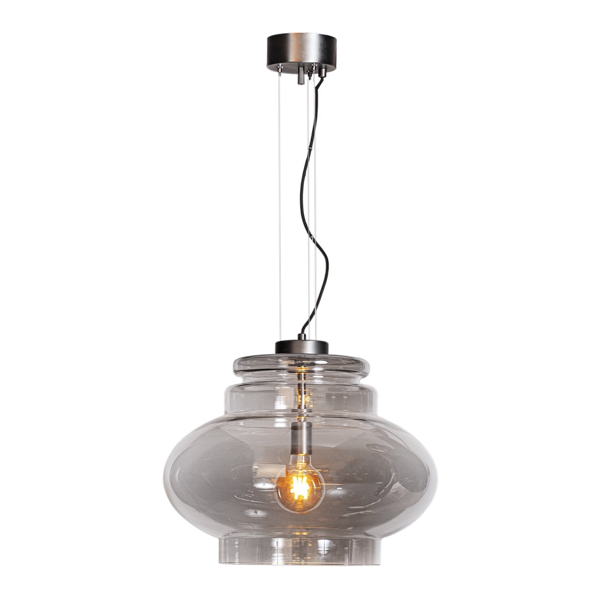 By Ryd�ns 4202190-4500 Pendelleuchte Dolores 50cm Glas grau