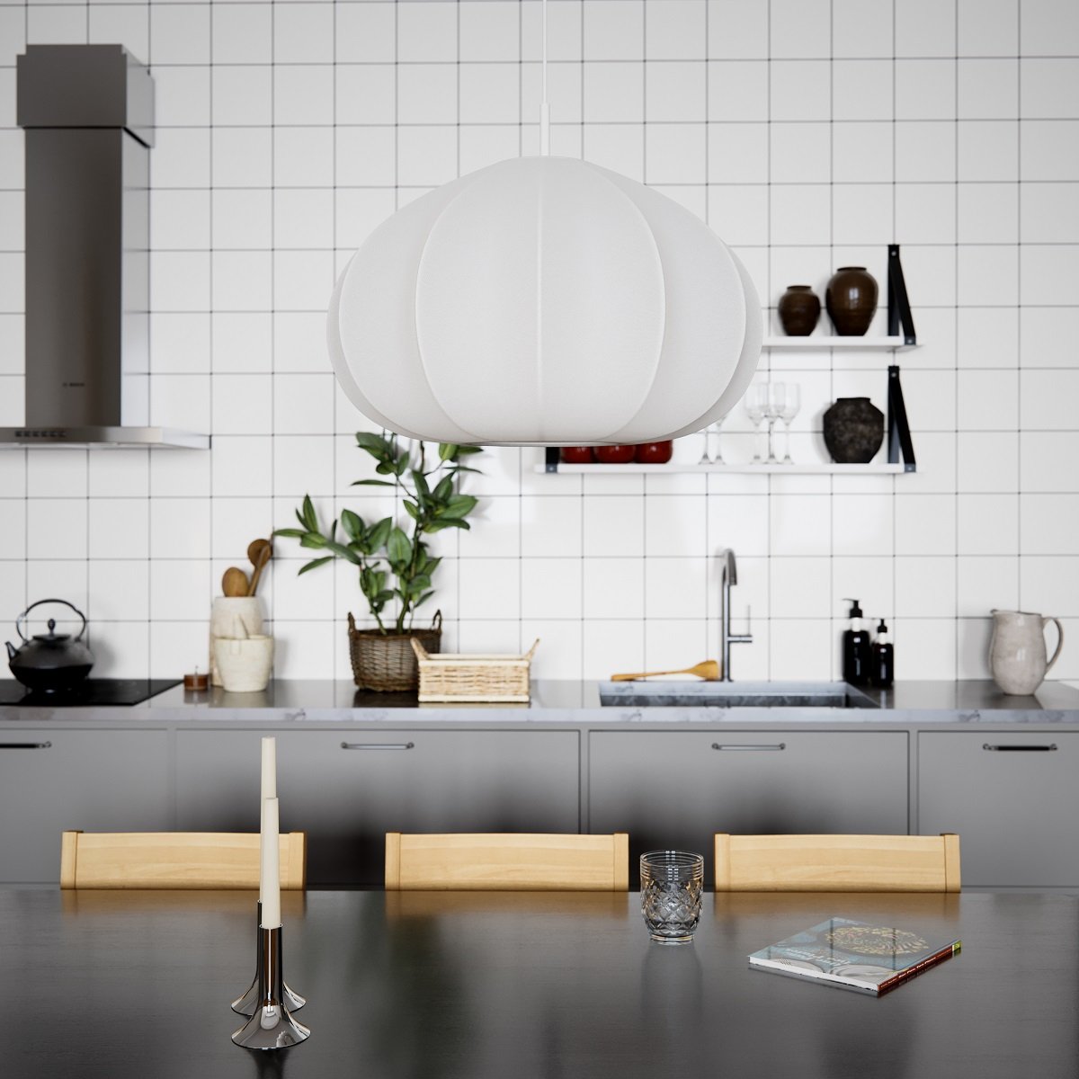By Ryd�ns 4211050-5000 Ebba 60 Pendelleuchte wei�