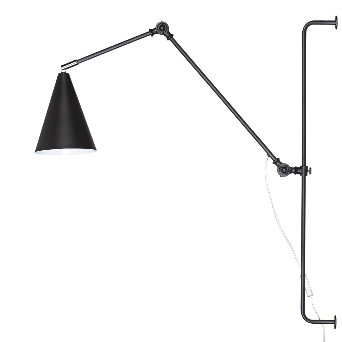 By Ryd�ns 4300530-4002 Wandleuchte Yukon schwarz matt E27