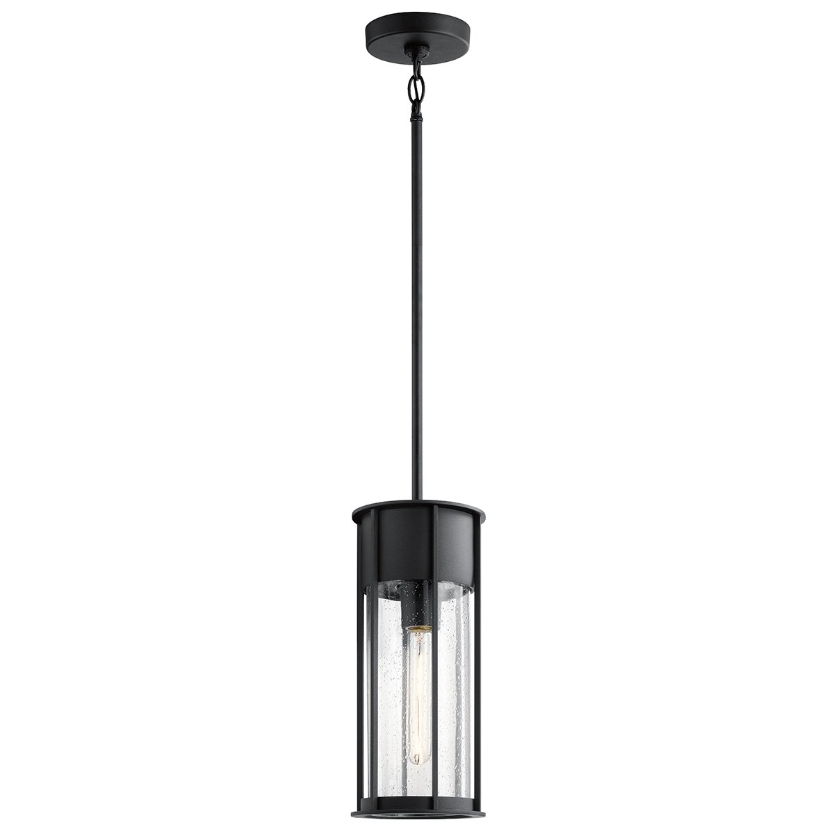 Elstead Lighting Camillo Pendelleuchte Outdoor 1-Light Schwarz IP44 E27