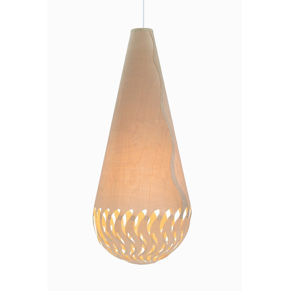 David Trubridge Basket of Light - Wave Pendelleuchte natural