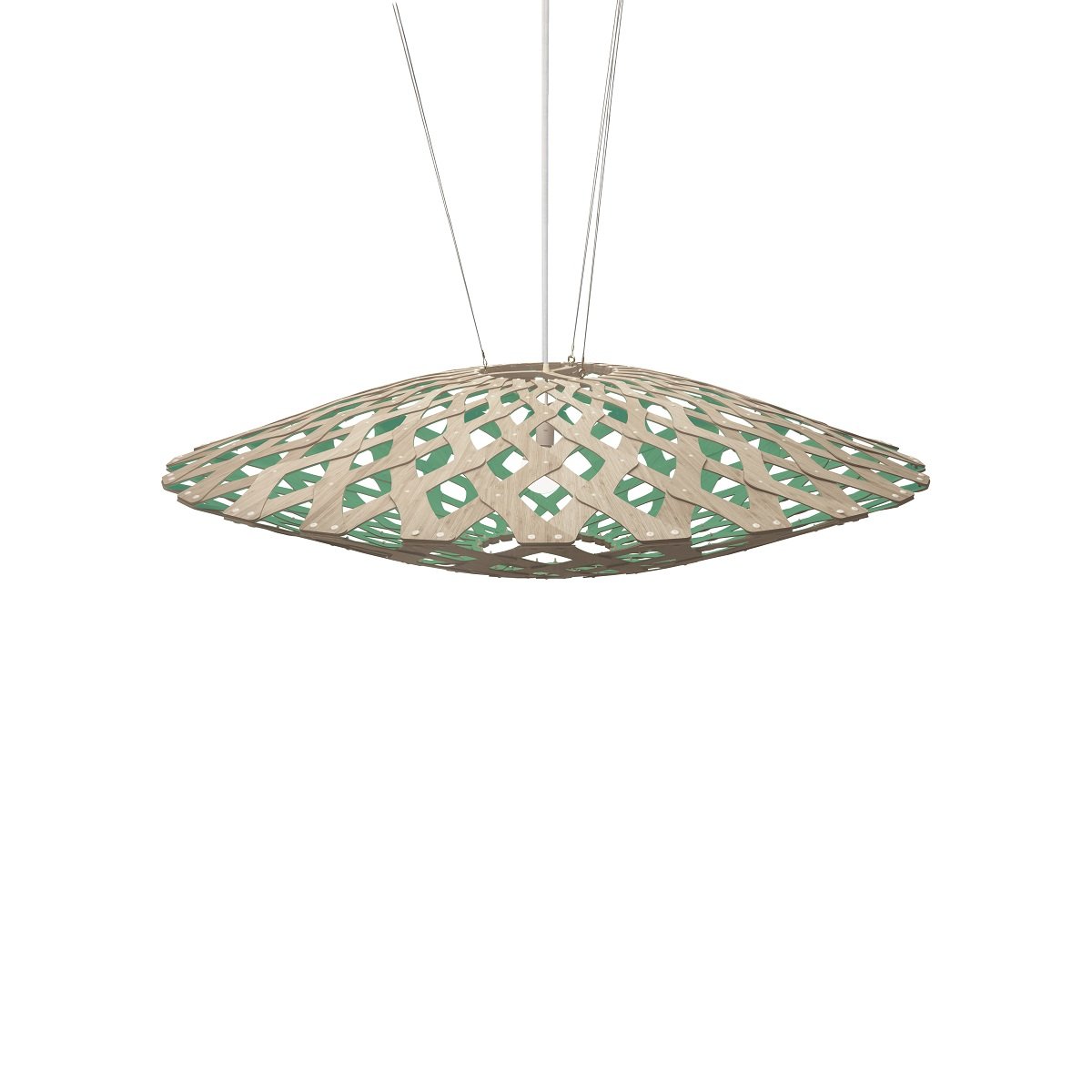 David Trubridge Flax Pendelleuchte � 150cm aqua