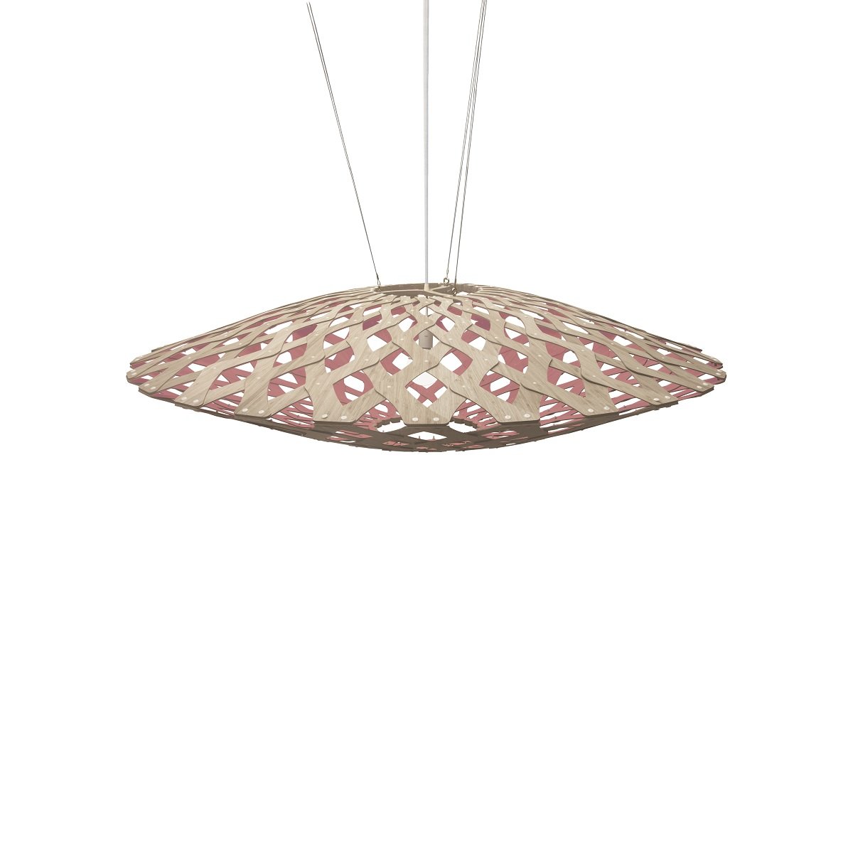 David Trubridge Flax Pendelleuchte � 150cm pink