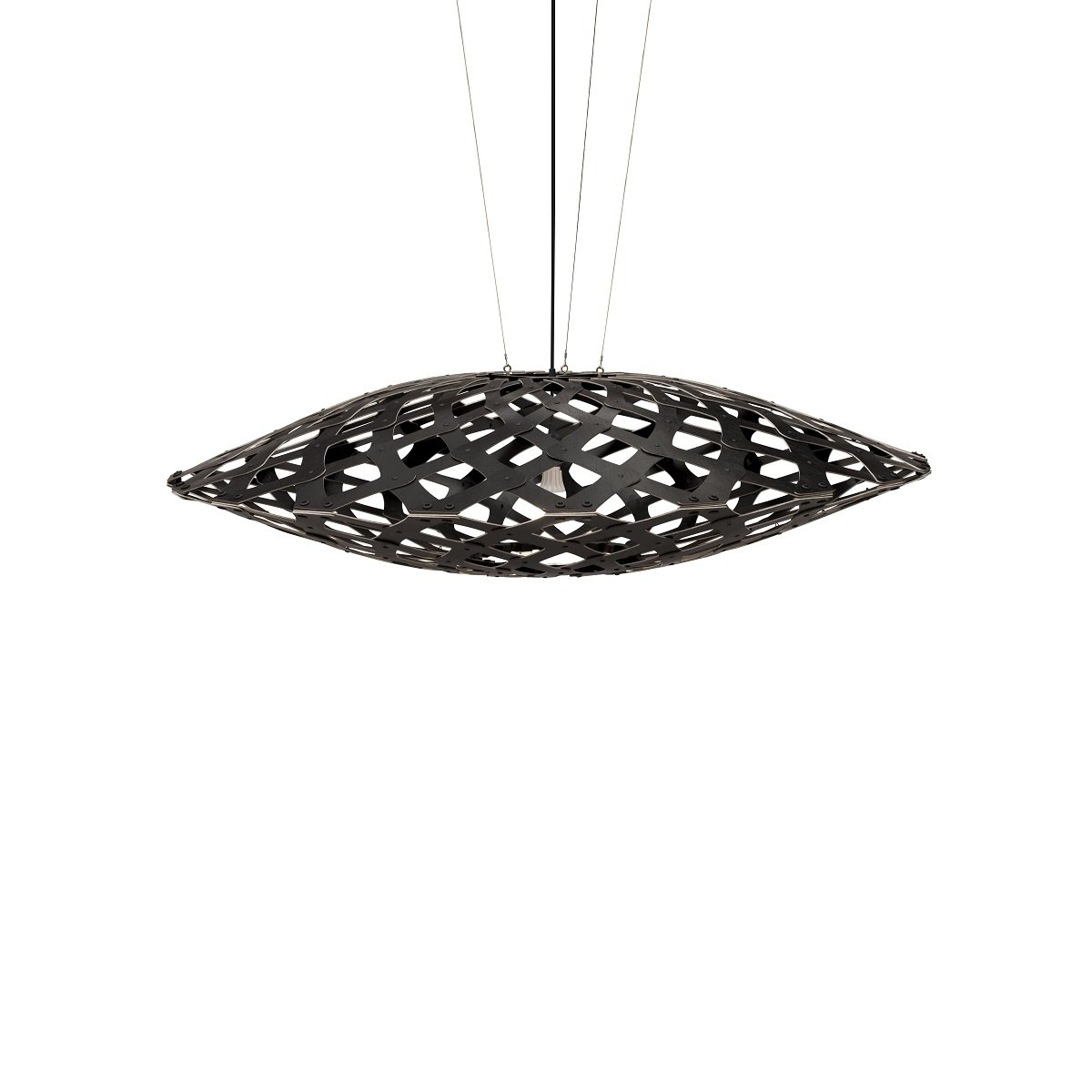 David Trubridge Flax Pendelleuchte � 150cm schwarz 2 Seiten