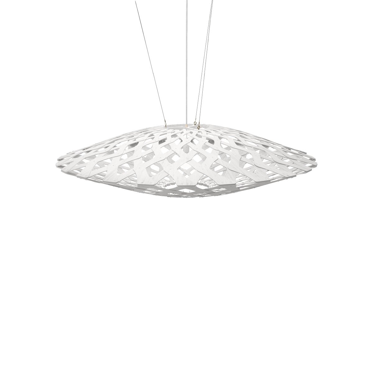 David Trubridge Flax Pendelleuchte � 150cm wei� 2 Seiten
