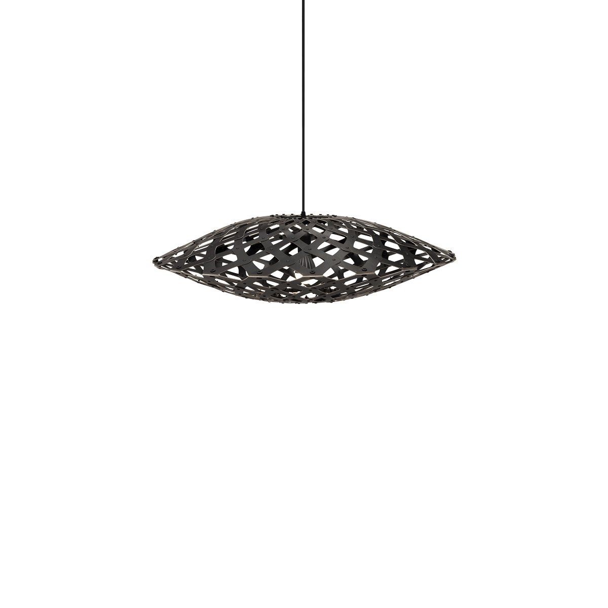 David Trubridge Flax Pendelleuchte � 80cm schwarz 2 Seiten