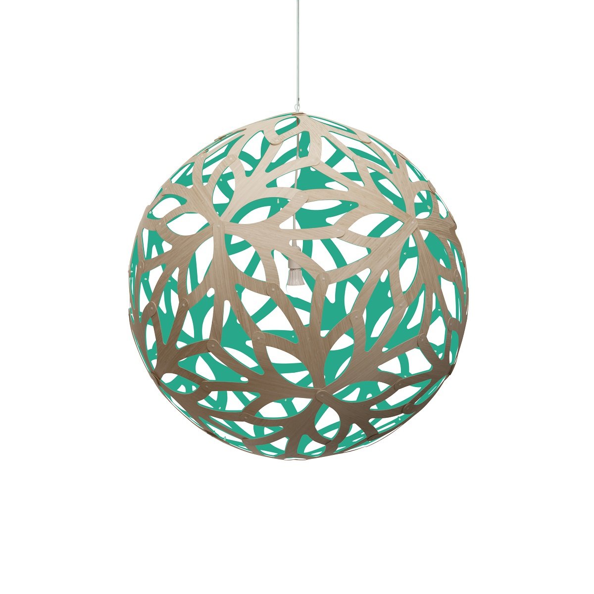David Trubridge Floral Pendelleuchte � 100cm aqua