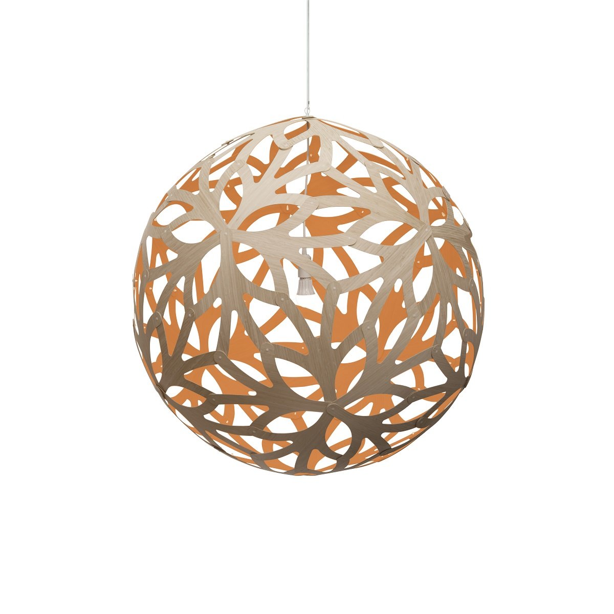 David Trubridge Floral Pendelleuchte � 100cm orange
