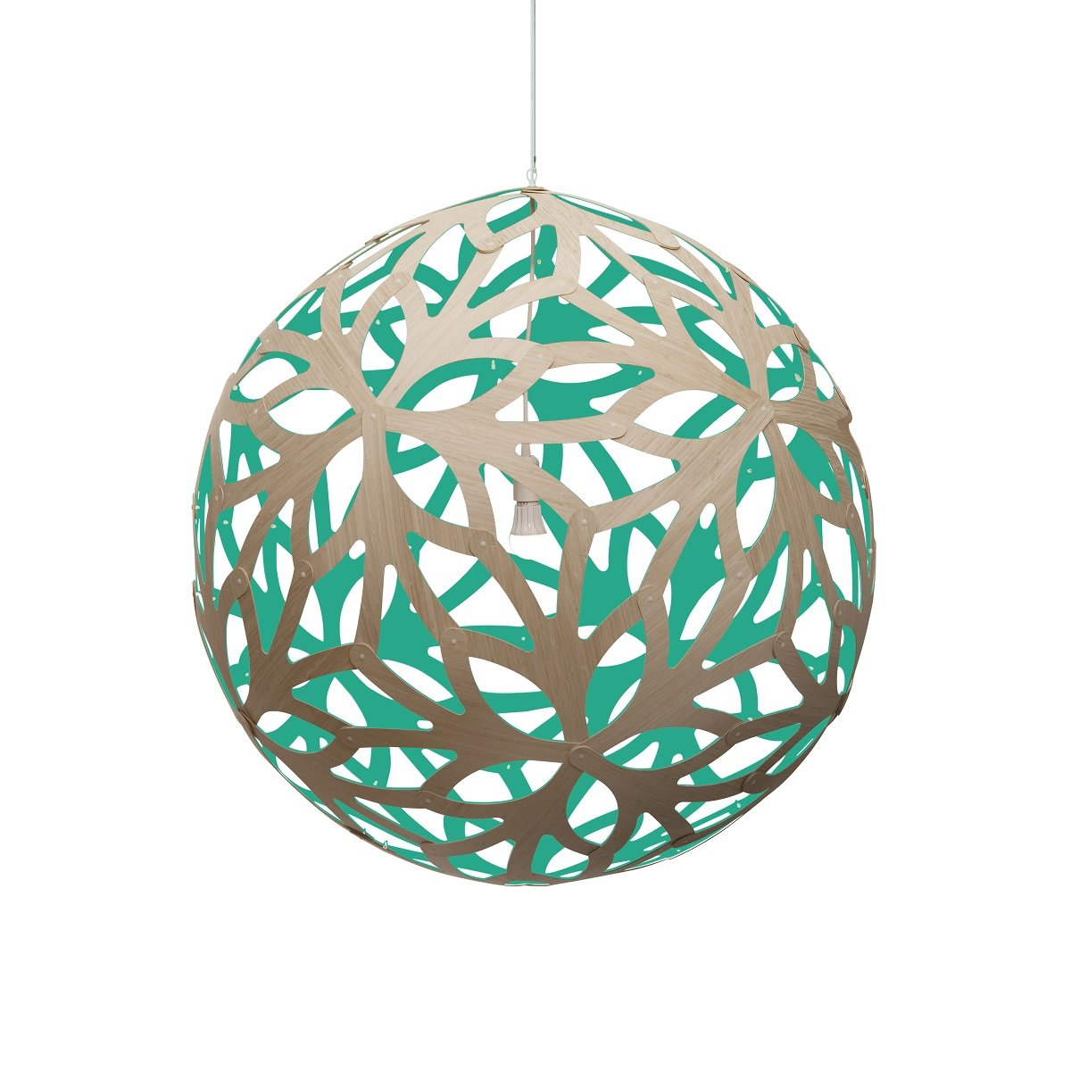 David Trubridge Floral Pendelleuchte � 120cm aqua