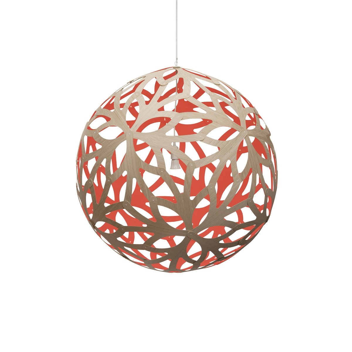 David Trubridge Floral Pendelleuchte � 120cm rot