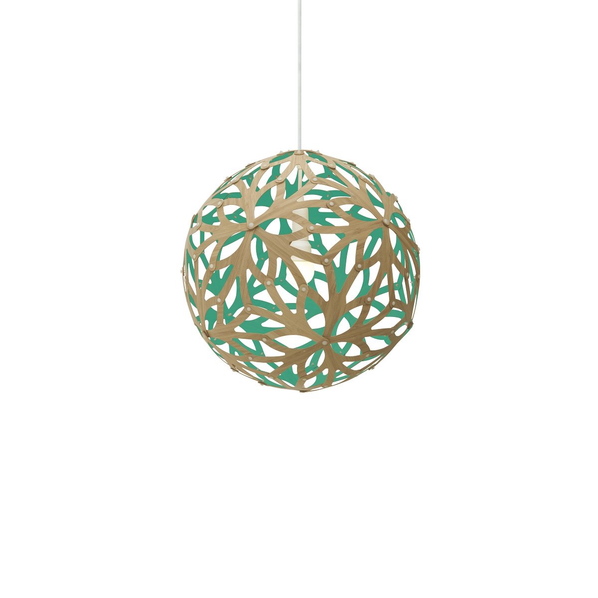 David Trubridge Floral Pendelleuchte � 40cm aqua