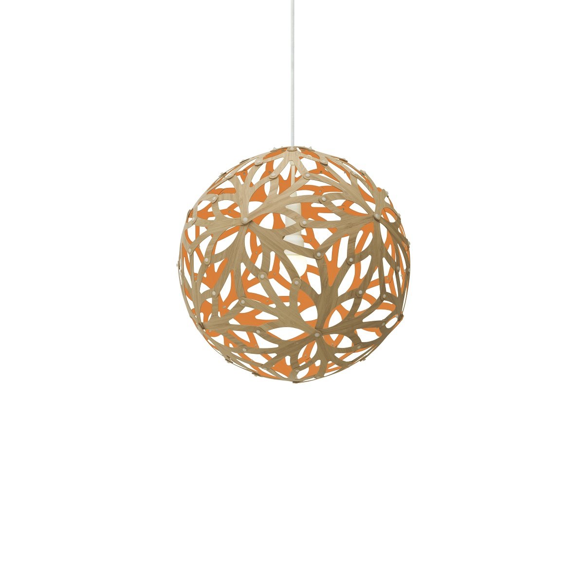 David Trubridge Floral Pendelleuchte � 40cm orange