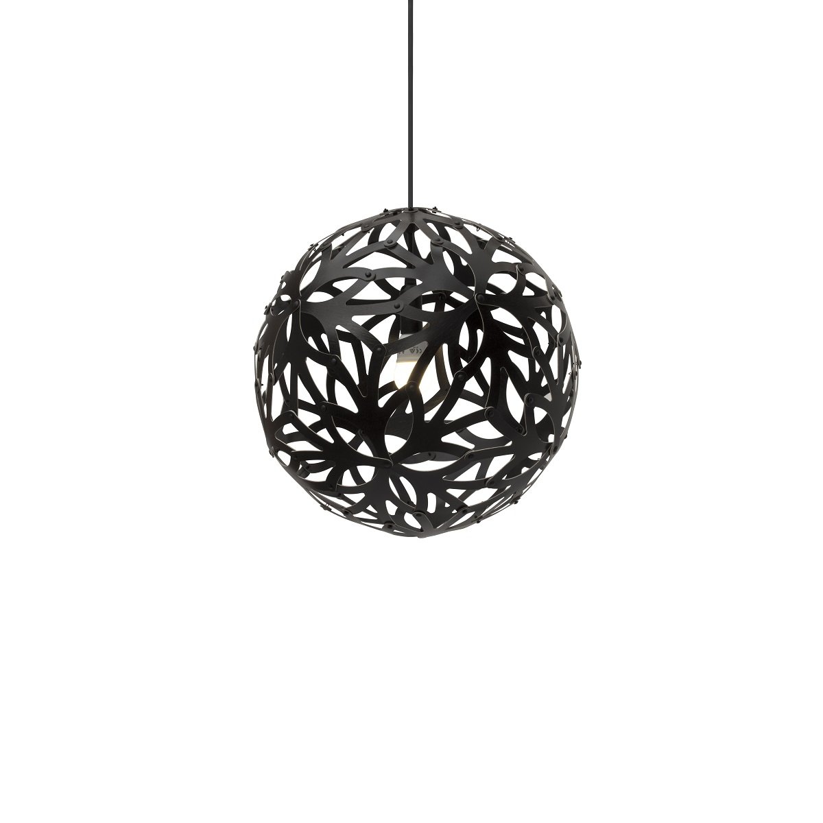 David Trubridge Floral Pendelleuchte � 40cm schwarz 2 Seiten