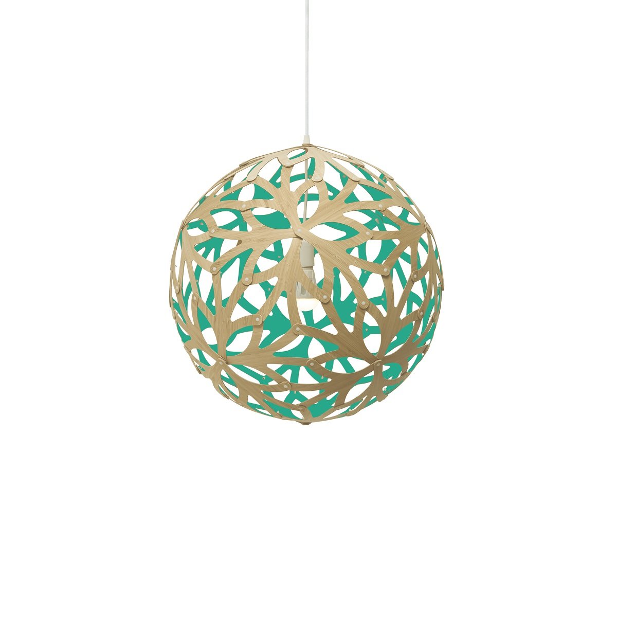 David Trubridge Floral Pendelleuchte � 60cm aqua