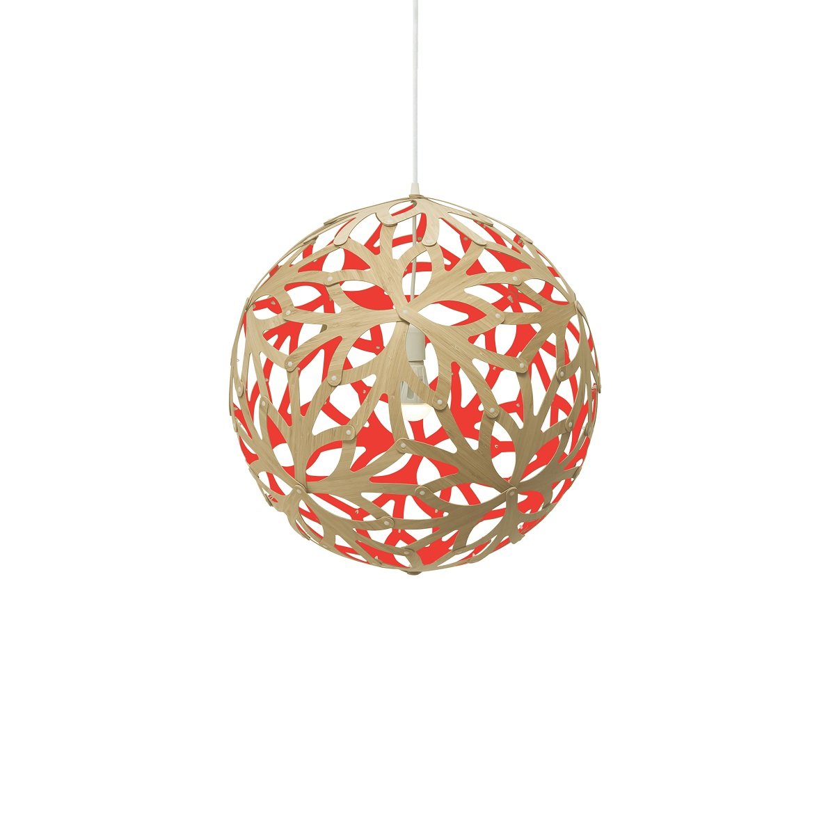 David Trubridge Floral Pendelleuchte � 60cm rot