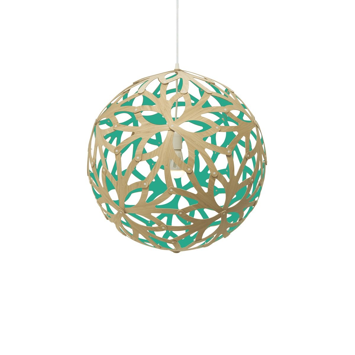David Trubridge Floral Pendelleuchte � 80cm aqua