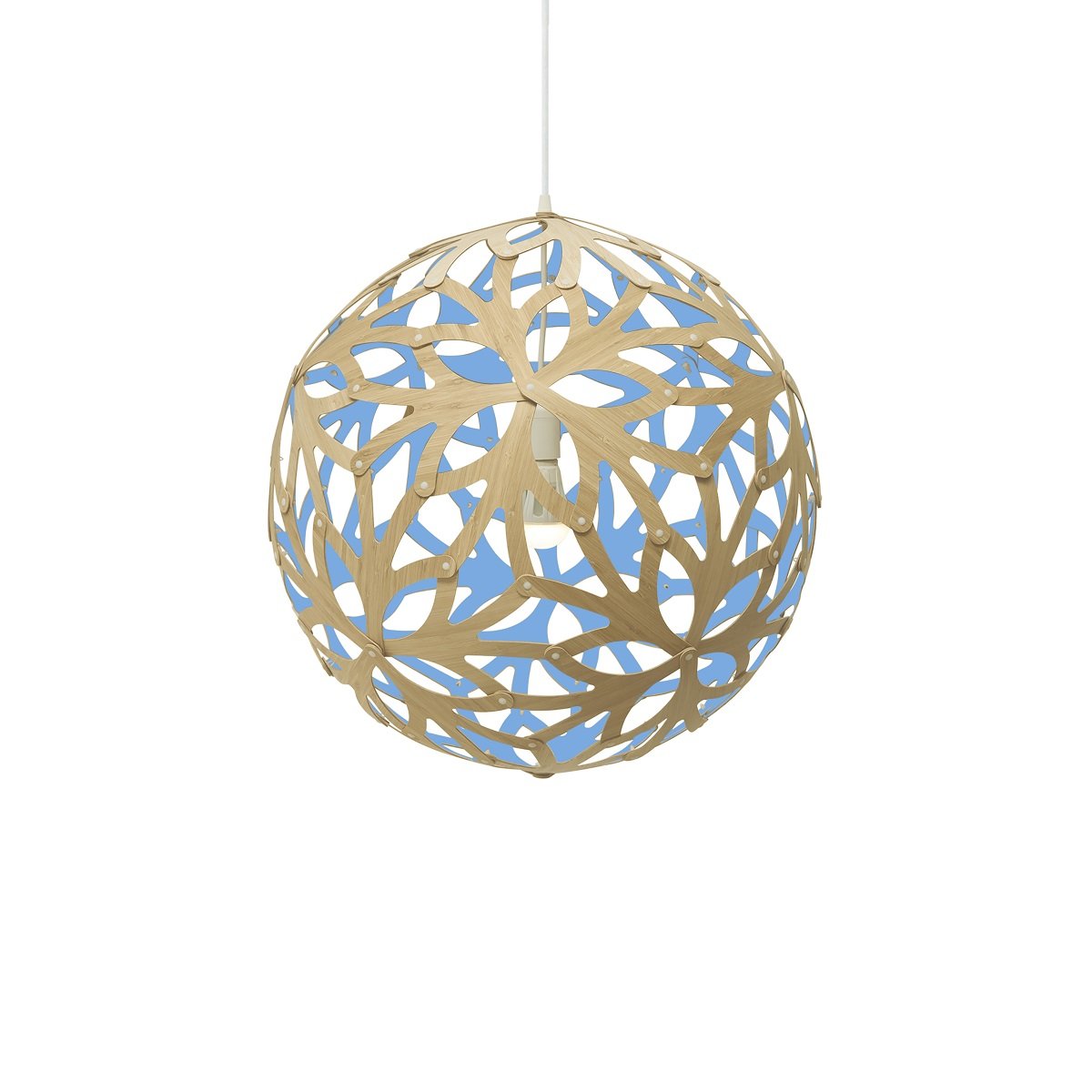 David Trubridge Floral Pendelleuchte � 80cm blau