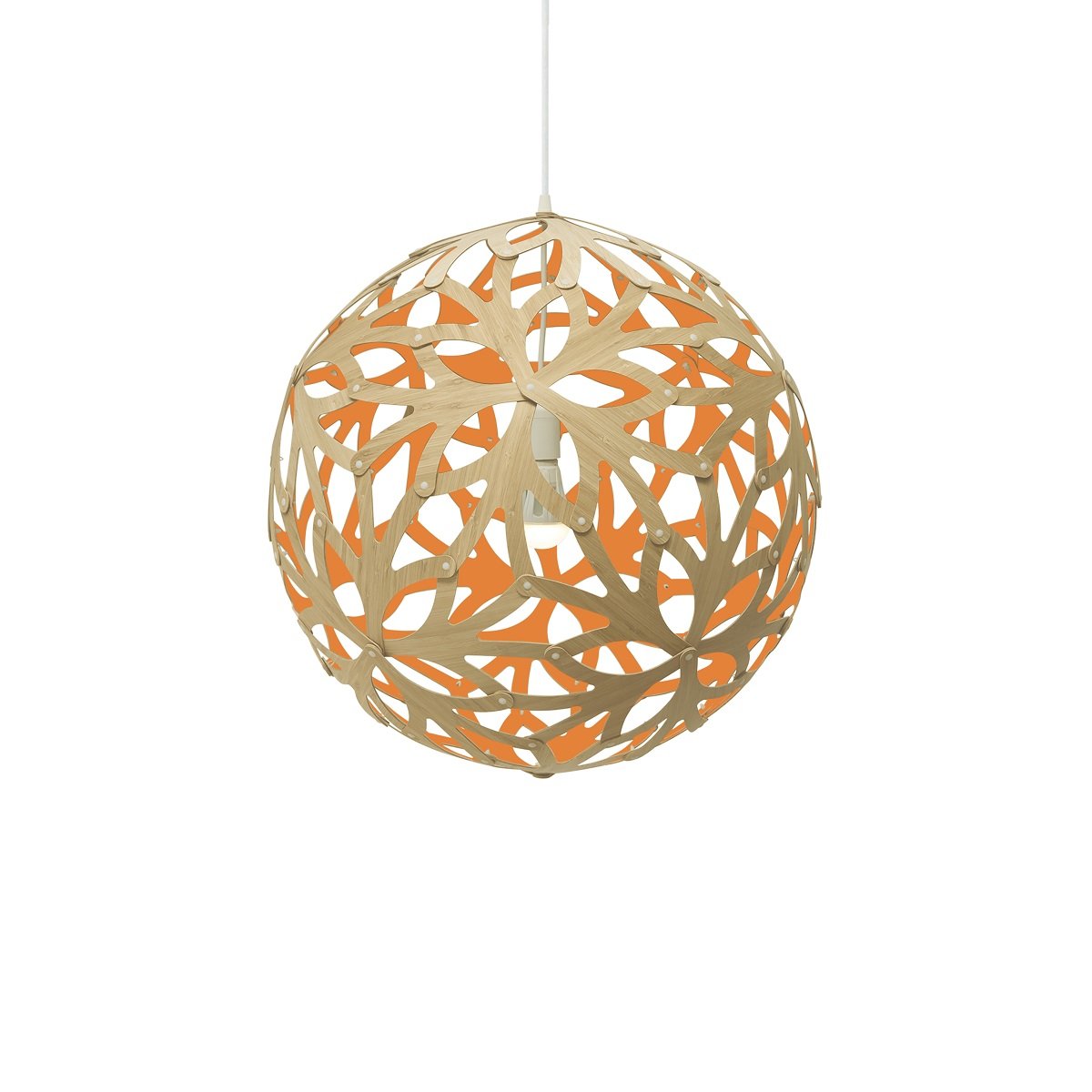 David Trubridge Floral Pendelleuchte � 80cm orange