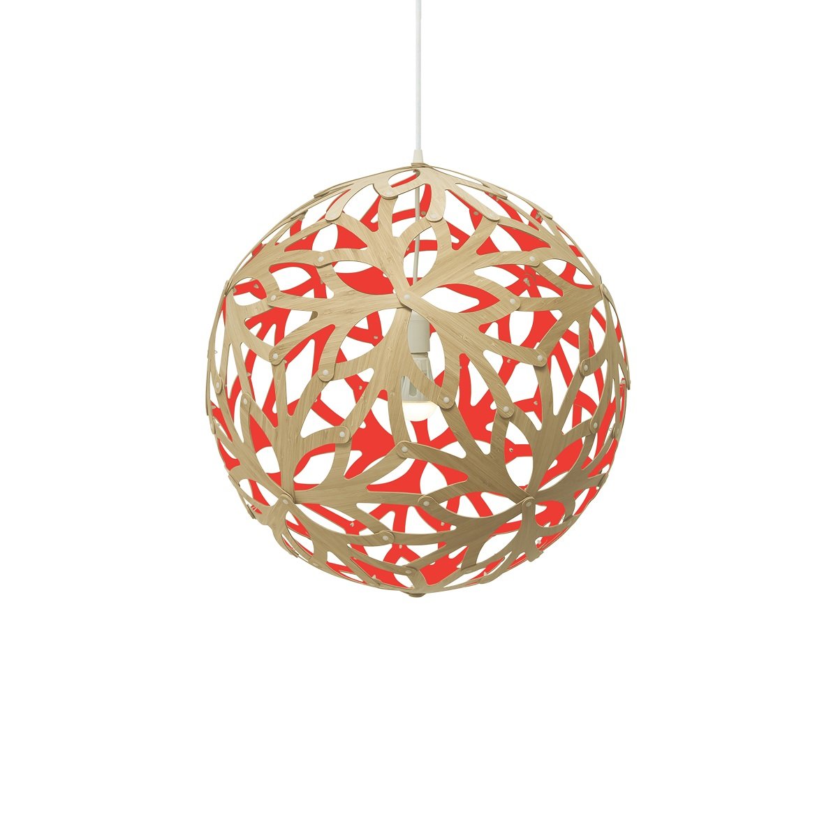 David Trubridge Floral Pendelleuchte � 80cm rot