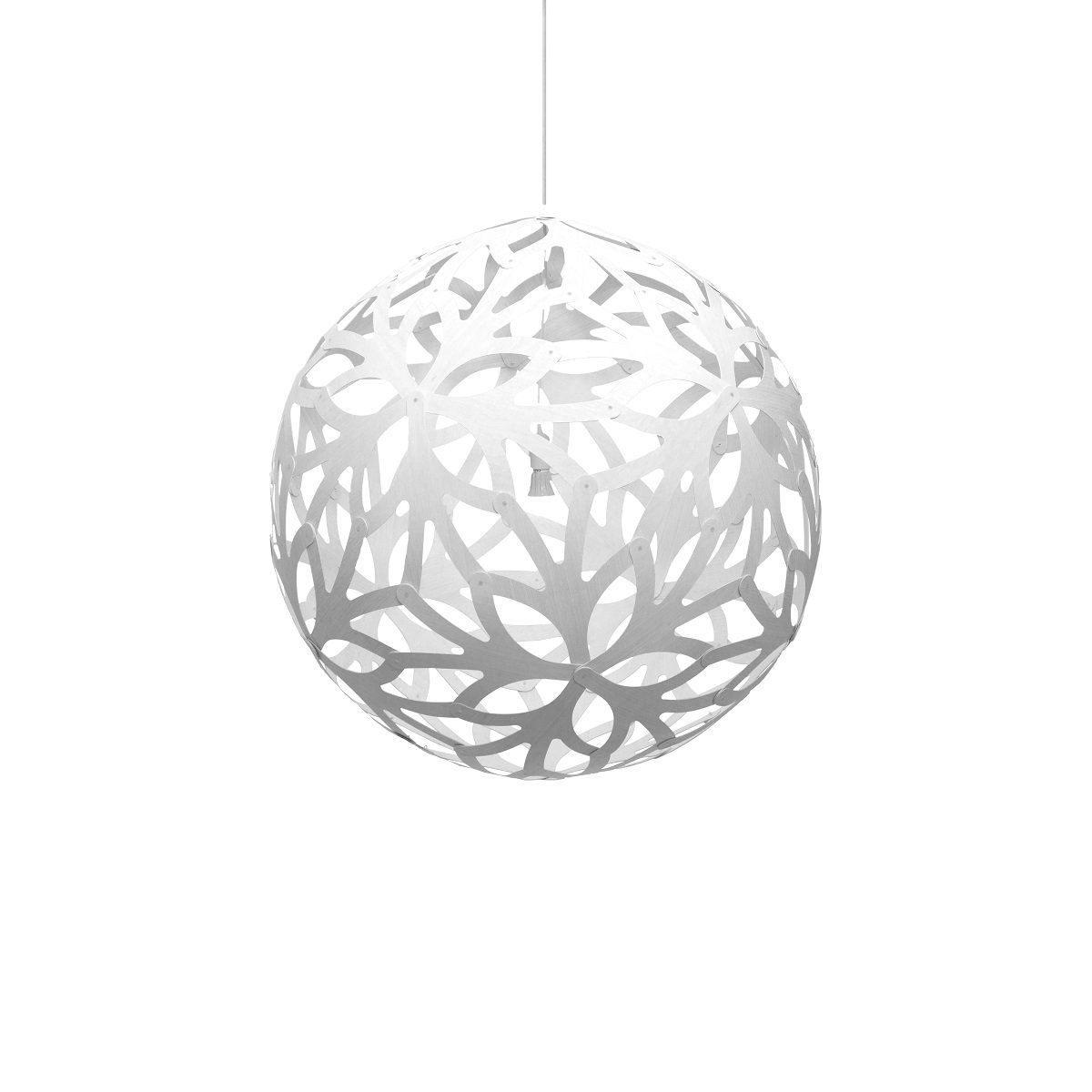 David Trubridge Floral Pendelleuchte � 80cm wei� 2 Seiten